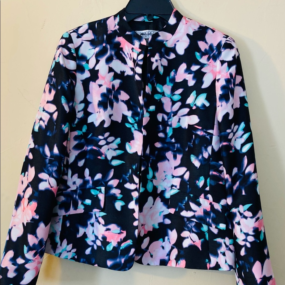 Kasper 🌷Floral Flyaway Jacket 🌷2X38